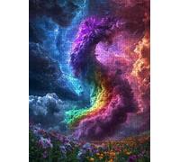 Puzzle 2000 Pièces, Nuages ColoréS Adultes Puzzle, Classique Jigsaw Puzzles, Défi Impossible, Jeu D'adresse pour Toute la Famille, Jeu Éducatif Puzzles, Décoration de la Maison DX0YL4-128