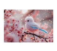 Puzzle 2000 pieces Oiseau, Puzzle 2000 pieces Adultes en Bois, Bricolage Jeu Éducatif avec Boite Cadeau pour Adultes, Bois Épais et Résistant, Puzzles pour Décor, Cadeau Femme Homme, Thème: Fleur P-49