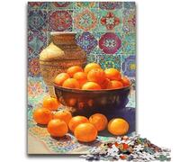 Puzzle 2000 pièces Oranges aquarelles pour Adultes et Adolescents, Jeux éducatifs, décoration d'intérieur, à Offrir en Cadeau à Toute la Famille (70x100cm)