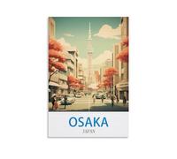 Puzzle 2000 pièces, Osaka, Japon. Puzzle Classique pour Adultes et Adolescents (garçons et Filles), 100 x 70 cm.