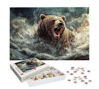 Puzzle 2000 Pièces Ours, Puzzle 2000 Pièces Adultes et Enfants, Puzzles Bois avec Une Boîte d'emballage Exquise, Jeu Éducatif Puzzles Horreur, Decoration Maison, Cadeau Femme, Cadeau Homme, -8567
