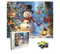 Puzzle 2000 Pièces Papillon, Puzzle Adulte Bois, Impossible Classique Jigsaw Puzzles Bonhomme de Neige, Jeu D'adresse pour Toute la Famille, Puzzles Coloré Jeu de Ponte, Cadeau 99.5 X 70.5 cm 8p-273