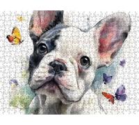 Puzzle 2000 Pieces, Papillons De Chien Puzzle Adultes, Puzzles Bois avec Une Boîte d'emballage Exquise, Impossible Classique Jigsaw, Jeu Éducatif Puzzles, Décoration Murale Cadeau Unique R5KH-240