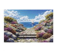 Puzzle 2000 Pieces Paysage Adultes, Puzzle Océan pour Adulte, Grand Puzzles Bois avec Boite Cadeau, Jeu de Concentration pour Adultes, 2000 Pieces Puzzles Décoration Murale Maison, Cadeau Femme, X-76