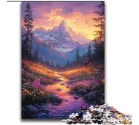 Puzzle 2000 pièces Peinture à l'huile de Montagne pour Adolescents, Jeux éducatifs, décoration d'intérieur et Cadeaux Uniques (70x100cm)