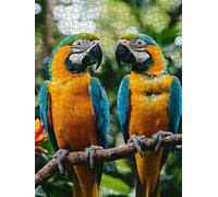 Puzzle 2000 Pièces, Perroquets Jumeaux Adultes Puzzle, Classique Jigsaw Puzzles, Défi Impossible, Jeu D'adresse pour Toute la Famille, Jeu Éducatif Puzzles, Décoration de la Maison DX0YL4-858