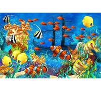 Puzzle 2000 pièces Poissons tropicaux et coraux Puzzles pour Adultes Jeux d'activités Familiales,Puzzle à Faire Soi-même pour Décoration Murale de la Maison
