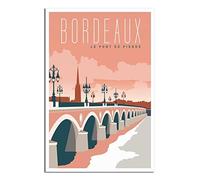 Puzzle 2000 pièces, Pont de Pierre de Bordeaux, France. Puzzle Classique pour Enfants, Puzzle Stimulant et Difficile pour Adultes et Adolescents, 100 x 70 cm.