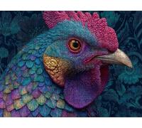 Puzzle 2000 Pieces, Poulet Bleu Puzzle Adultes, Puzzles Bois avec Une Boîte d'emballage Exquise, Impossible Classique Jigsaw, Jeu Éducatif Puzzles, Décoration Murale Cadeau Unique R5KH-458
