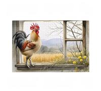 Puzzle 2000 Pieces Poulet Puzzle Montagne 2000 Pièces Grand Adultes Difficile Jigsaw en Bois avec Boîte Cadeau, DIY Challenge Impossible Créatif Jeu pour Adulte, Decoration Maison 99x70cm D-308