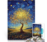 Puzzle 2000 pièces pour Adolescents Arbre de la Nuit étoilée pour Le Jeu éducatif Challenge Toy Bon Cadeau 70x100cm