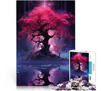 Puzzle 2000 pièces pour Adolescents Arbre épique Violet et Bleu Assemblage du modèle Cadeau d'anniversaire, Cadeaux, décoration Murale 70x100cm