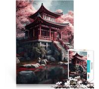 Puzzle 2000 pièces pour Adolescents Architecture Japonaise Jeu Familial Anti-Stress Défi Difficile Une œuvre d'art 70x100cm
