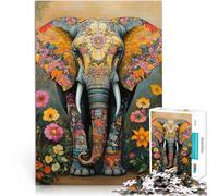 Puzzle 2000 pièces pour Adolescents Art de l'éléphant Jouet éducatif d'apprentissage Renforcer l'amour Entre Les Couples 70x100cm