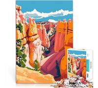 Puzzle 2000 pièces pour Adolescents Art de Voyage à Bryce Canyon Jeu Stimulant et Jeu Familial Jeu de défi Unique 70x100cm