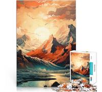 Puzzle 2000 pièces pour Adolescents Art des Montagnes Jouets de Jeu pour Cadeau Familial Cadeaux du Père Noël Secret 70x100cm