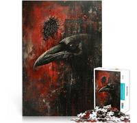 Puzzle 2000 pièces pour Adolescents Art du Corbeau Défi Difficile pour soulager Le Stress Cadeau pour Les Anniversaires 70x100cm