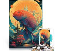 Puzzle 2000 pièces pour Adolescents Art rétro Fantastique Jouets éducatifs d'apprentissage Décoration d'intérieur 70x100cm
