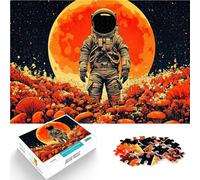 Puzzle 2000 pièces pour Adolescents Astronaute dans Un Champ de Champignons Casse-tête Car C'est Un pour Toute la Famille 70x100cm