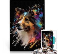 Puzzle 2000 pièces pour Adolescents Berger des Shetland Mini Col Jouets de Jeu stimulants Jouets de décoration pour la Maison 70x100cm