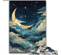 Puzzle 2000 pièces pour Adolescents, Cadeaux Golden Moon, Jeu Stimulant et Jeu Familial avec Affiche et fiche de Questions Assorties 70x100cm