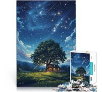 Puzzle 2000 pièces pour Adolescents Chalet de la Nuit étoilée Jouets Jeux éducatifs Soulagement du Stress Bon Cadeau 70x100cm