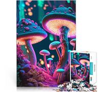 Puzzle 2000 pièces pour Adolescents Champignons psychédéliques Jouets de Divertissement Familial Décoration Parfaite 70x100cm