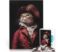 Puzzle 2000 pièces pour Adolescents Chat dans Un Manteau Rouge Jouet éducatif intellectuel décompressant Super Cadeau 70x100cm