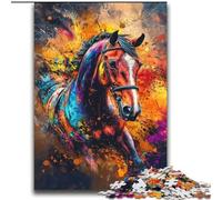 Puzzle 2000 pièces pour Adolescents, Cheval Graffiti, Jeu de réflexion à partir de 14 Ans, idéal pour Adultes et Adolescents, 70x100cm
