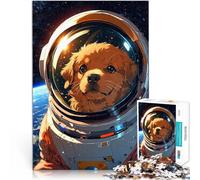 Puzzle 2000 pièces pour Adolescents Chien Astronaute de l'espace Analyse et logique est idéal comme Cadeau pour Toute la Famille 70x100cm