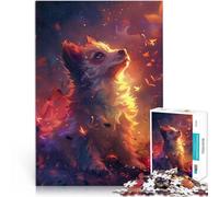 Puzzle 2000 pièces pour Adolescents Chiot Difficile à réaliser mais Amusant et Humoristique Cadeaux du Père Noël Secret 70x100cm