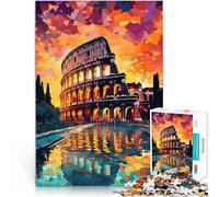 Puzzle 2000 pièces pour Adolescents Colisée à Rome Jeu Familial Anti-Stress Défi Difficile pour la décoration intérieure 70x100cm