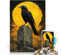 Puzzle 2000 pièces pour Adolescents Corbeau sur la Pierre tombale Jeux éducatifs Jouets DIY Idées Cadeaux 70x100cm