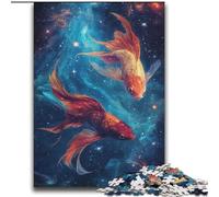 Puzzle 2000 pièces pour Adolescents Cosmic Koi Aide Le Cerveau à exercer des Jouets addictifs pour cultiver la Patience Décoration Parfaite 70x100cm
