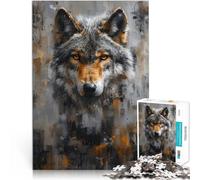 Puzzle 2000 pièces pour Adolescents Décoration Murale Wolf Tan Jouets de Divertissement Familial Idées Cadeaux 70x100cm