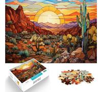 Puzzle 2000 pièces pour Adolescents Désert de vitraux pour Le Jeu éducatif Challenge Toy Collection d'artistes, Beaux-Arts 70x100cm
