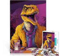 Puzzle 2000 pièces pour Adolescents Dinosaure après Le Travail Compétition de Vitesse Manuelle Une œuvre d'art 70x100cm