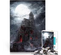 Puzzle 2000 pièces pour Adolescents Église du Diable Défi Difficile pour soulager Le Stress De Superbes Cadeaux et Jouets 70x100cm