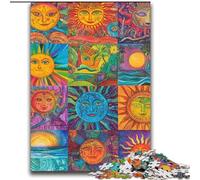 Puzzle 2000 pièces pour Adolescents et Adultes Collage Soleil Souriant Convient aux Personnes de 14 Ans et Plus Jeu éducatif Jouet de défi Cadeau pour Les Anniversaires 70x100cm