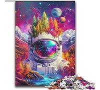 Puzzle 2000 pièces pour Adolescents et Adultes, Jouets de Divertissement Familial sur Le thème des Montagnes et des astronautes, avec Affiche et fiche de Questions-réponses Assorties, 70x100cm