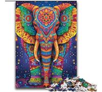 Puzzle 2000 pièces pour Adolescents et Adultes, Motif éléphant psychédélique, Anti-Stress, défi Difficile, décoration d'intérieur Unique et Cadeaux 70x100cm