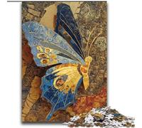 Puzzle 2000 pièces pour Adolescents et Adultes, Peinture à l'huile de Papillon, Passe-Temps de Vacances avec Affiche et fiche de Questions Assorties 70x100cm