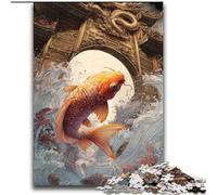 Puzzle 2000 pièces pour Adolescents et Adultes Poissons Koi Convient aux Personnes de 14 Ans et Plus Jeu éducatif Jouet de défi Cadeau pour Les Anniversaires 70x100cm