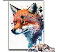 Puzzle 2000 pièces pour Adolescents et Adultes Renards Coloré Anti-Stress Défi Difficile Décoration d'intérieur Unique et Cadeaux 70x100cm
