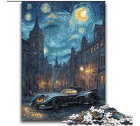 Puzzle 2000 pièces pour Adolescents et Adultes, Van Gogh, Ciel Nocturne, Jouets de Divertissement Familial avec Affiche Assortie et fiche de Questions-réponses 70x100cm