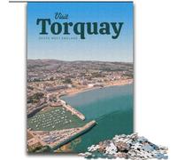 Puzzle 2000 pièces pour Adolescents et Adultes Visitez Torquay Difficile à réaliser, mais Amusant et Humoristique Cadeaux d'anniversaire et Cadeaux Uniques 70x100cm
