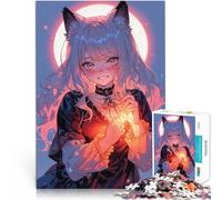 Puzzle 2000 pièces pour Adolescents Fille Chat animée Défi Difficile pour soulager Le Stress Une œuvre d'art 70x100cm