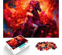 Puzzle 2000 pièces pour Adolescents Fille et Cheval Jouets de Jeu pour Cadeau Familial Offrir en Cadeau à Toute la Famille 70x100cm
