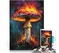 Puzzle 2000 pièces pour Adolescents Flammes de Champignons abstraites Jeux Amusants Car C'est Un pour Toute la Famille 70x100cm