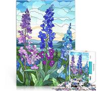 Puzzle 2000 pièces pour Adolescents Fleurs en vitrail pour Le Jeu éducatif Challenge Toy Cadeau d'œuvre d'art 70x100cm